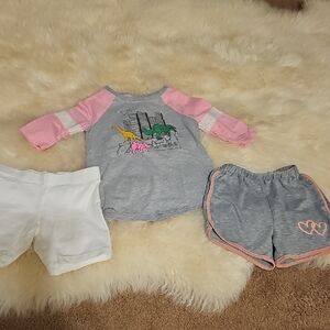 Cat & Jack Gray and Pink Tee